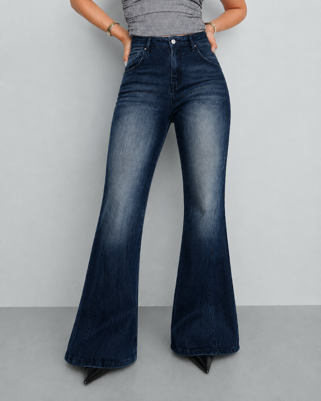 Baddie Breakup Flare Jeans — image 1