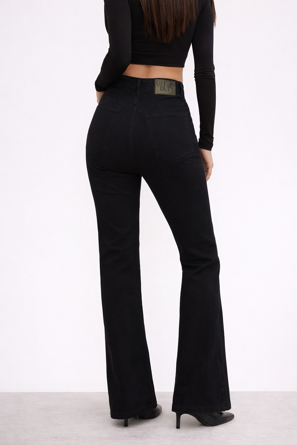 Black Bootcut Flare High Waist Jeans — image 5