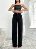 Blackish Super Rise Straight Leg Jeans — image 1