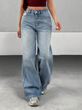 Bling Bleach Wide Leg Jeans — image 1