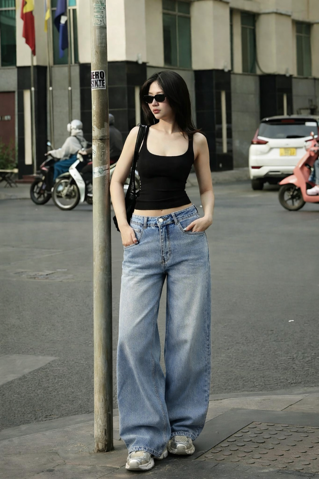 Bling Bleach Wide Leg Jeans — image 4