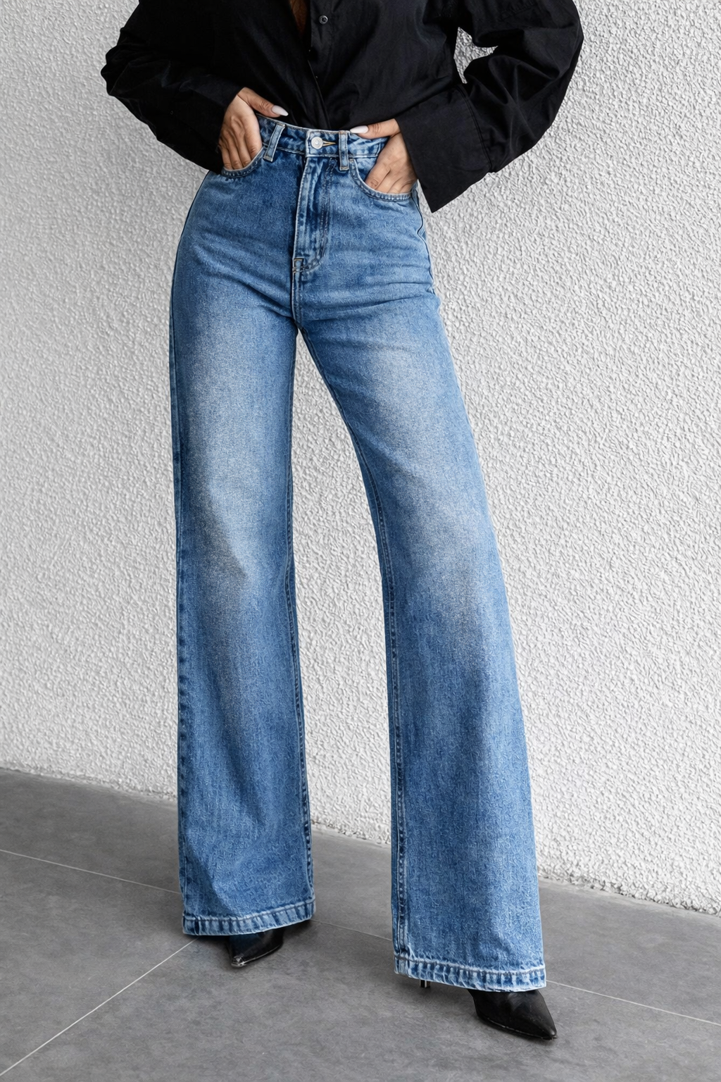 Classic Blue Wide Leg Jeans — image 1