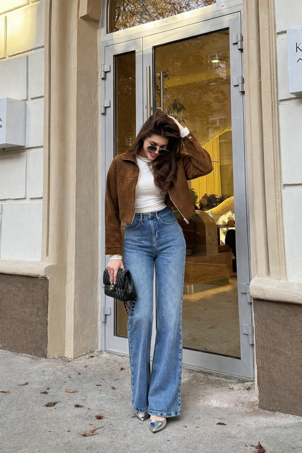Classic Blue Wide Leg Jeans — image 2