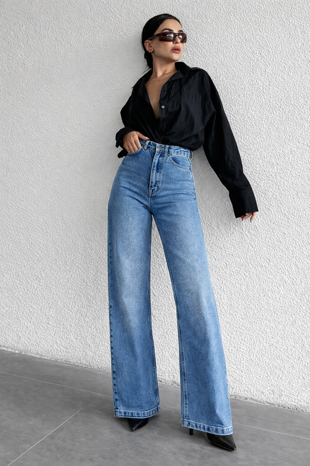 Classic Blue Wide Leg Jeans — image 5