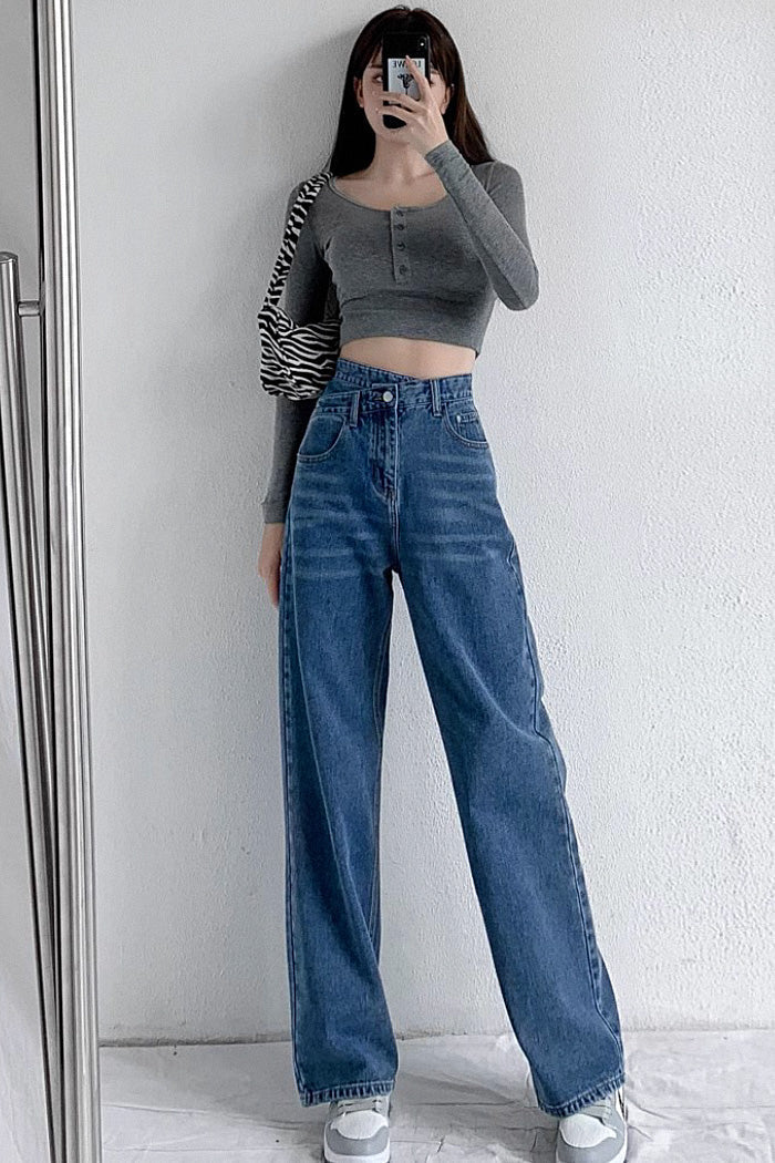 Coastal Blue Cross Belt Straight Fit Jeans — image 6