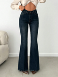Copper Statement Flare Jeans — image 1