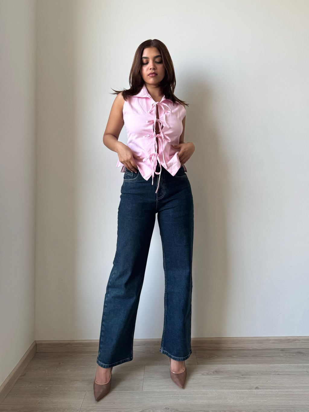 Cosmic Blue Dad Fit Straight Jeans — image 6