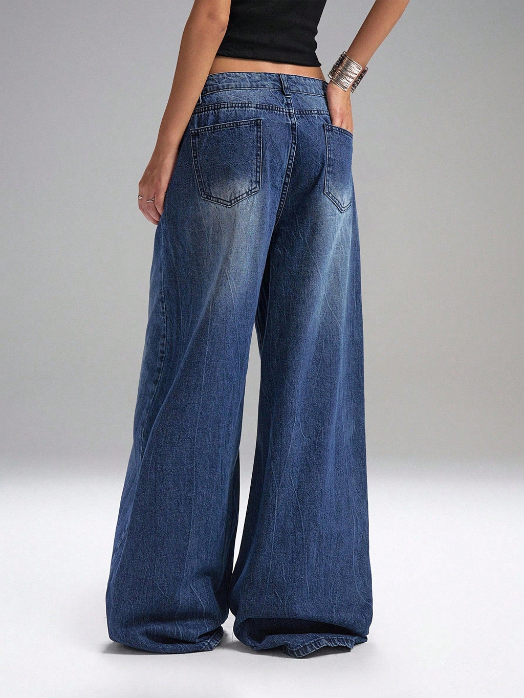 Deconstructed Fly Extra Wide Leg Jeans — image 3