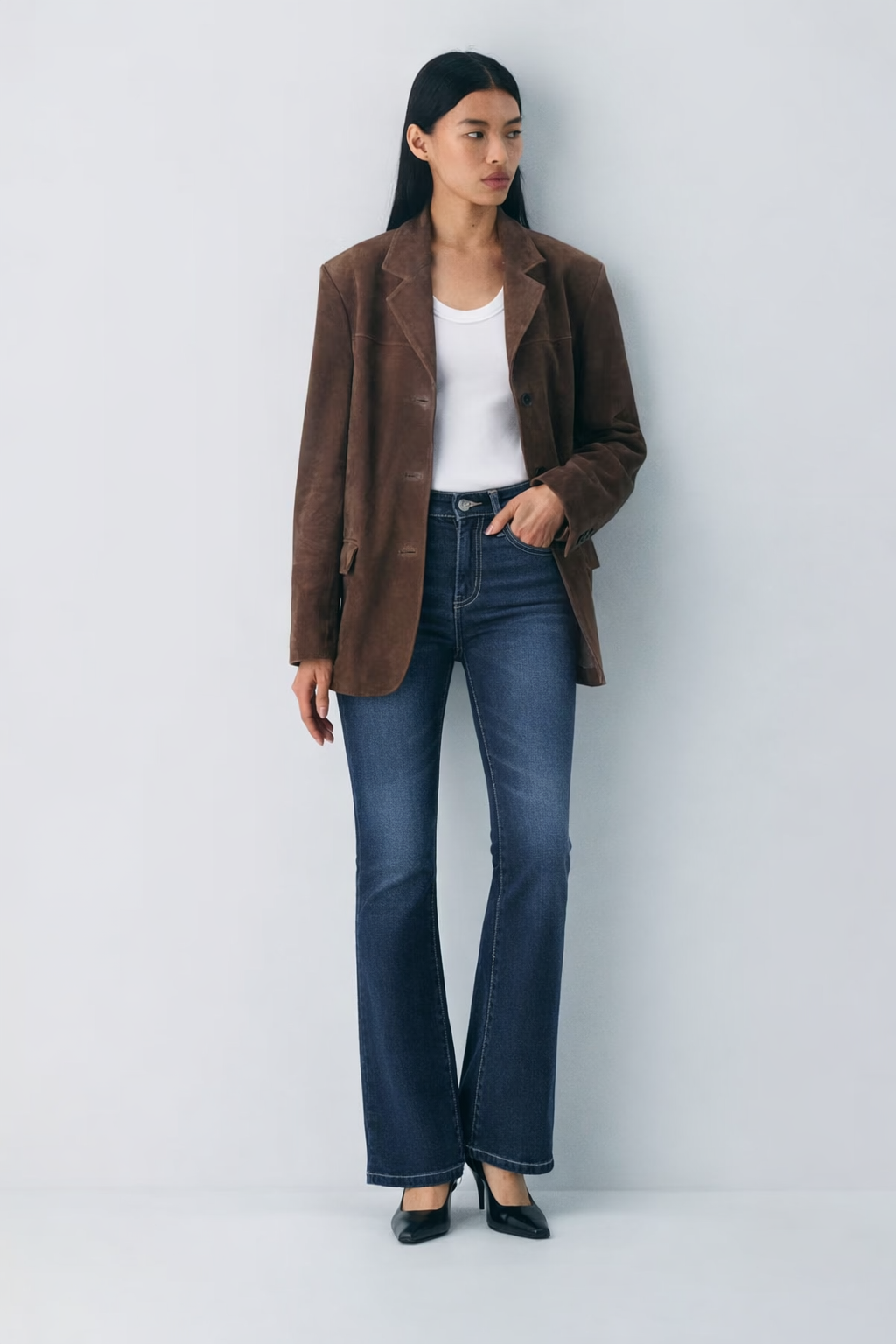 Deep Blue Flare Bootcut Jeans — image 1