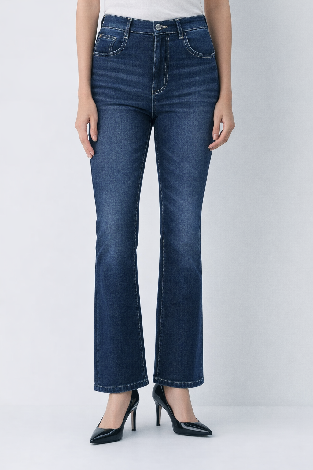 Deep Blue Flare Bootcut Jeans — image 3