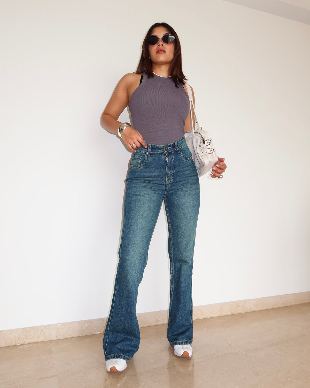 Dusk Blue Wash Bootcut Jeans — image 2