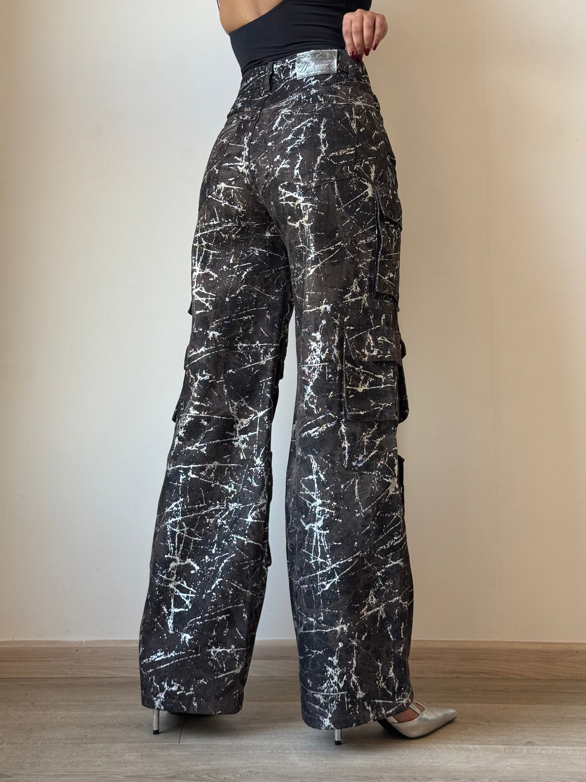 Milan High Street Foil Cargo Denim — image 4