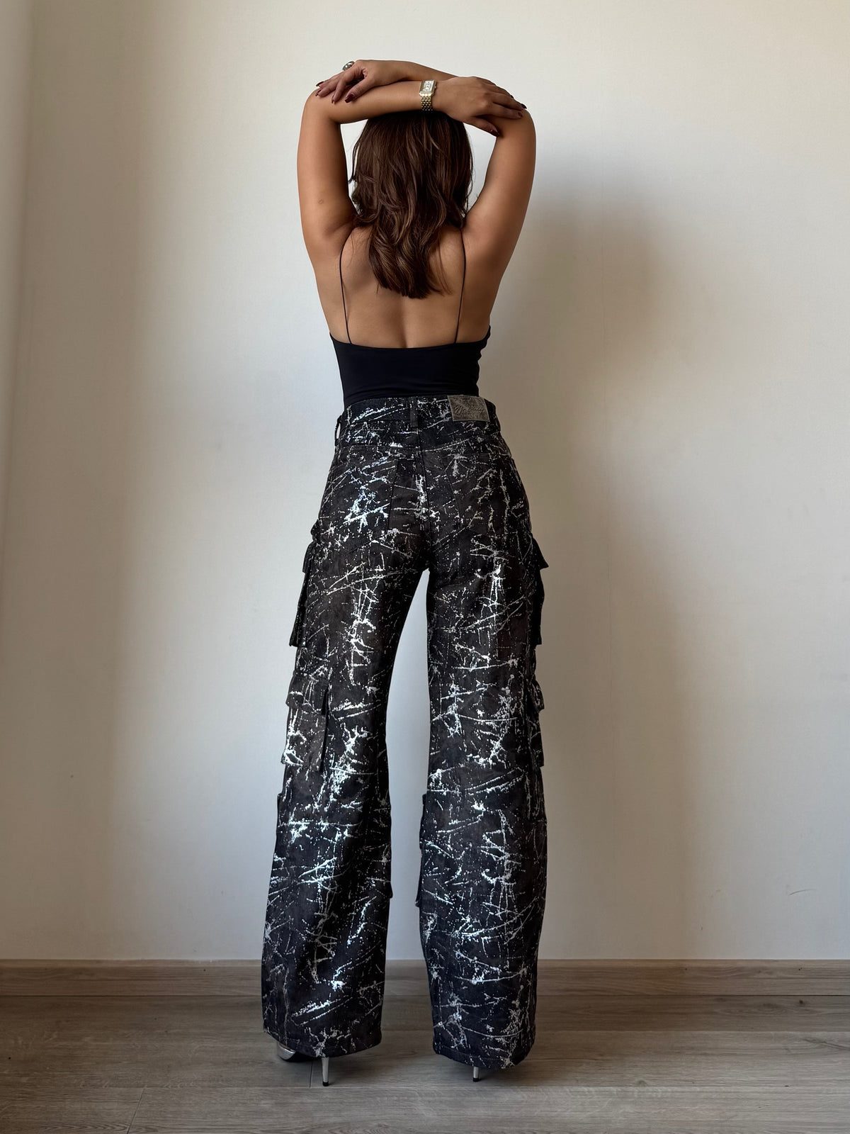 Milan High Street Foil Cargo Denim — image 5