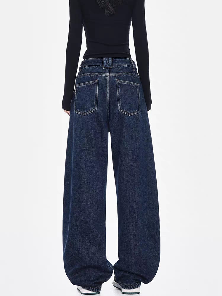 Night River Pannel Baggy Japan Fit Jeans — image 2