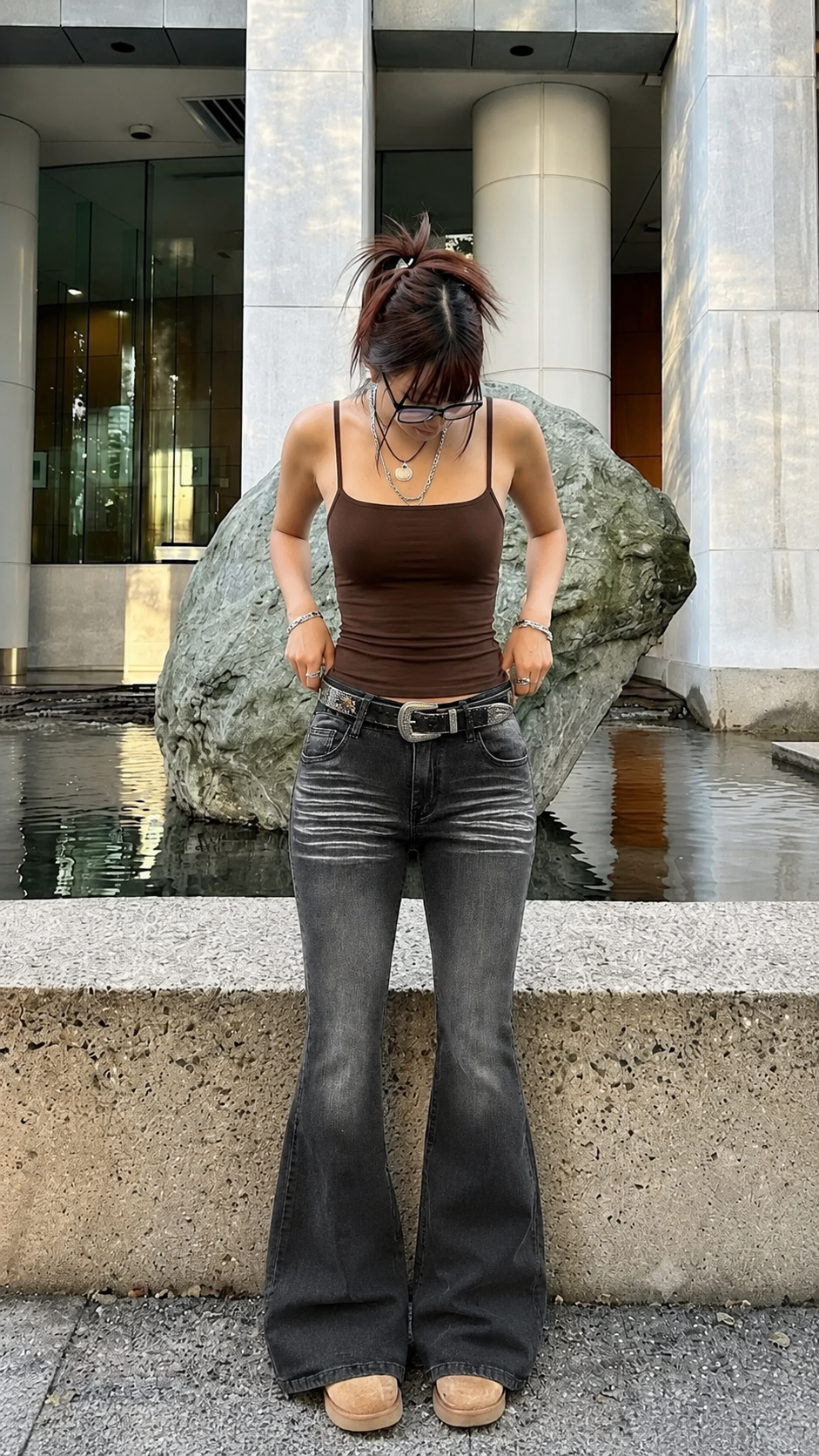 Night Vision Flare Jeans — image 1