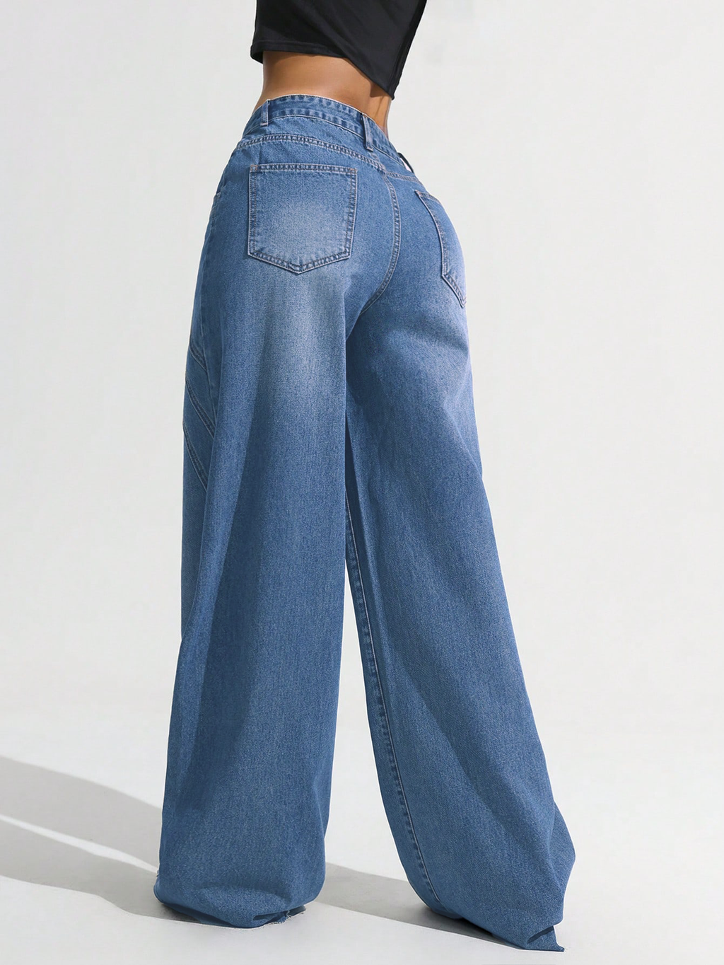 Pannel Play Wide Leg Jeans — image 4