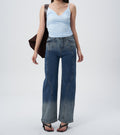 Shadow Indigo Ombre Straight Jeans — image 1