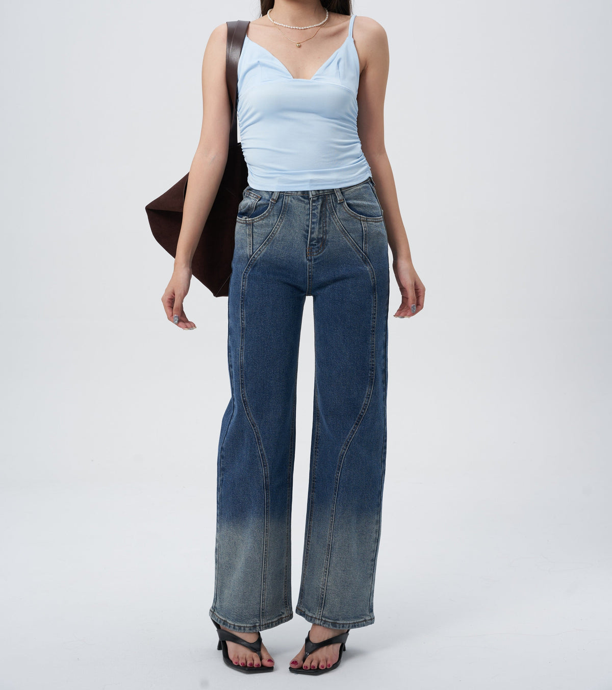 Shadow Indigo Ombre Straight Jeans — image 1