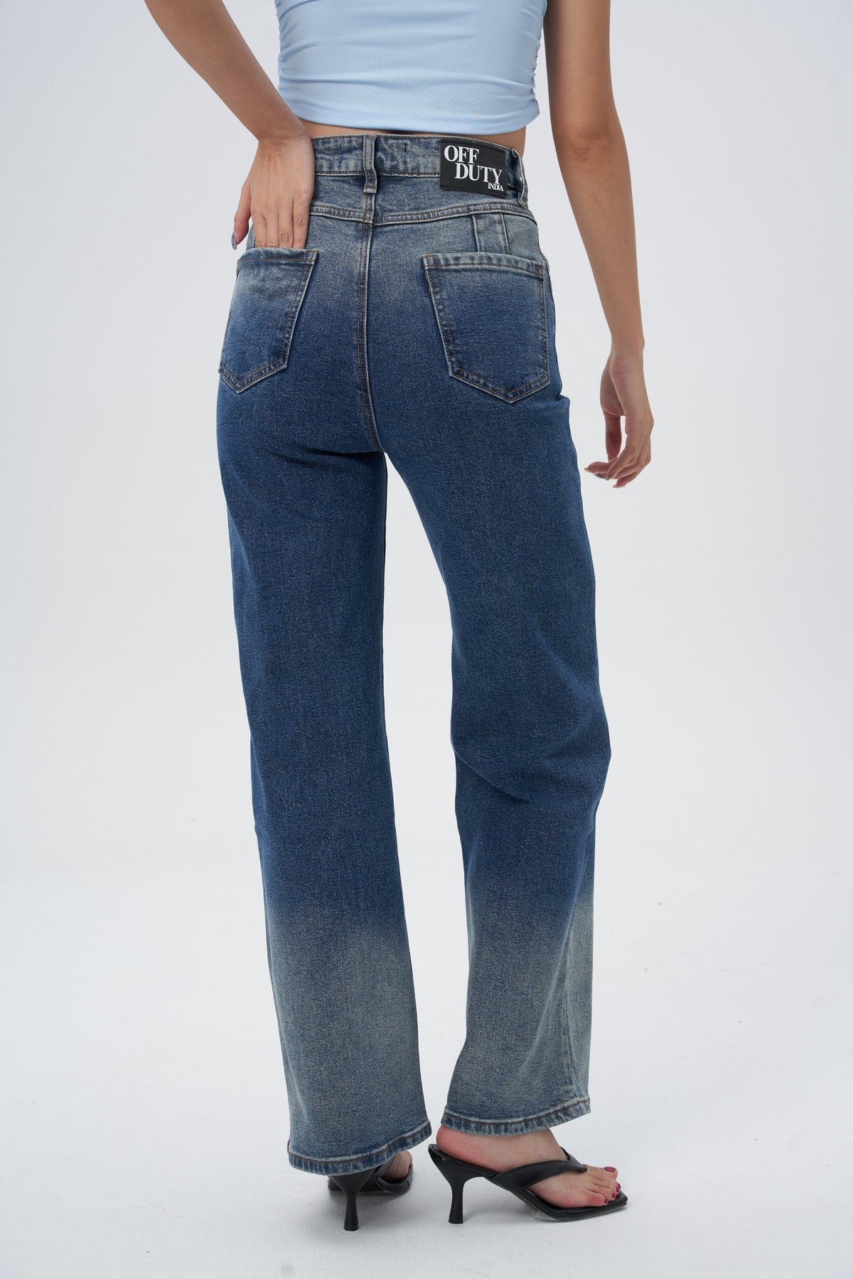 Shadow Indigo Ombre Straight Jeans — image 4