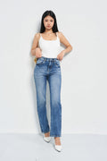 Sleek Tailored Straight Fit Jeans — image 1