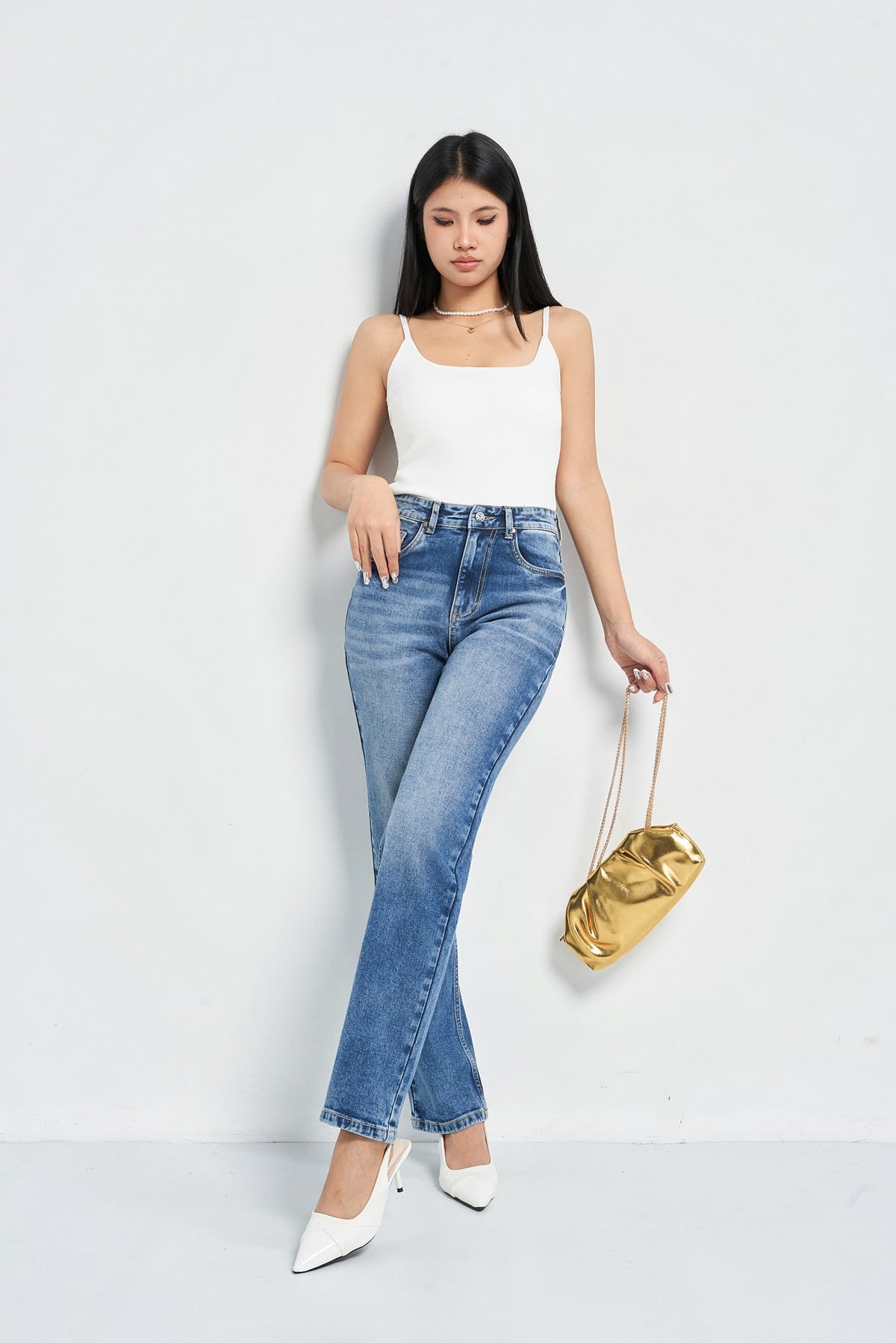 Sleek Tailored Straight Fit Jeans — image 3