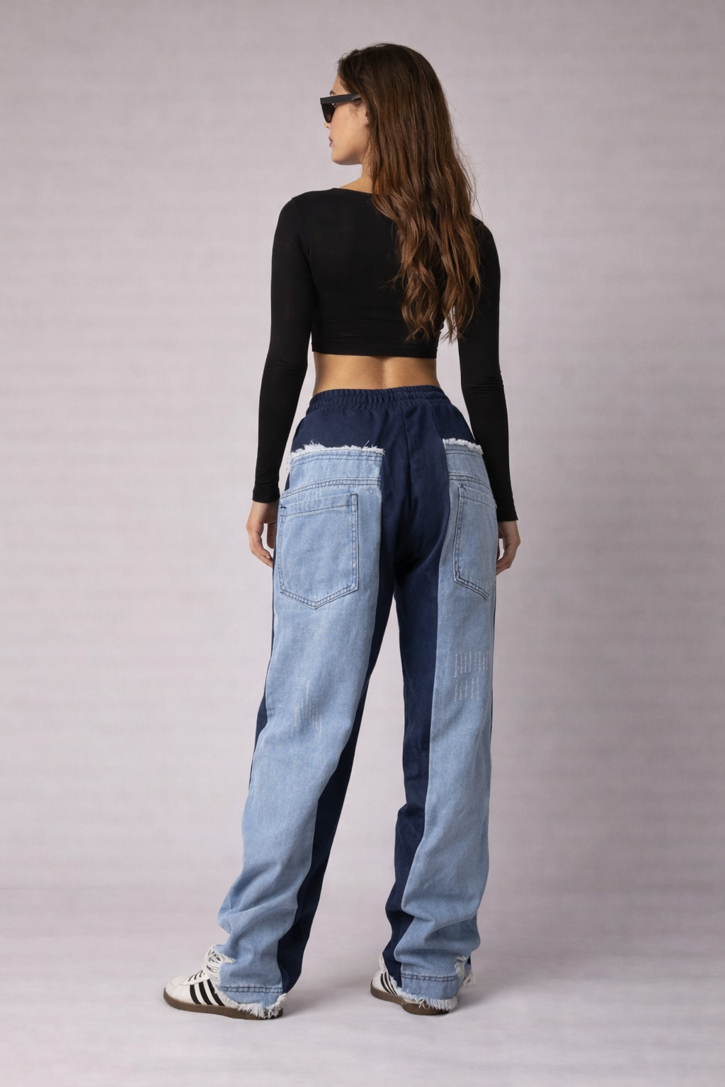 Dual Personality Denim Joggers — image 4