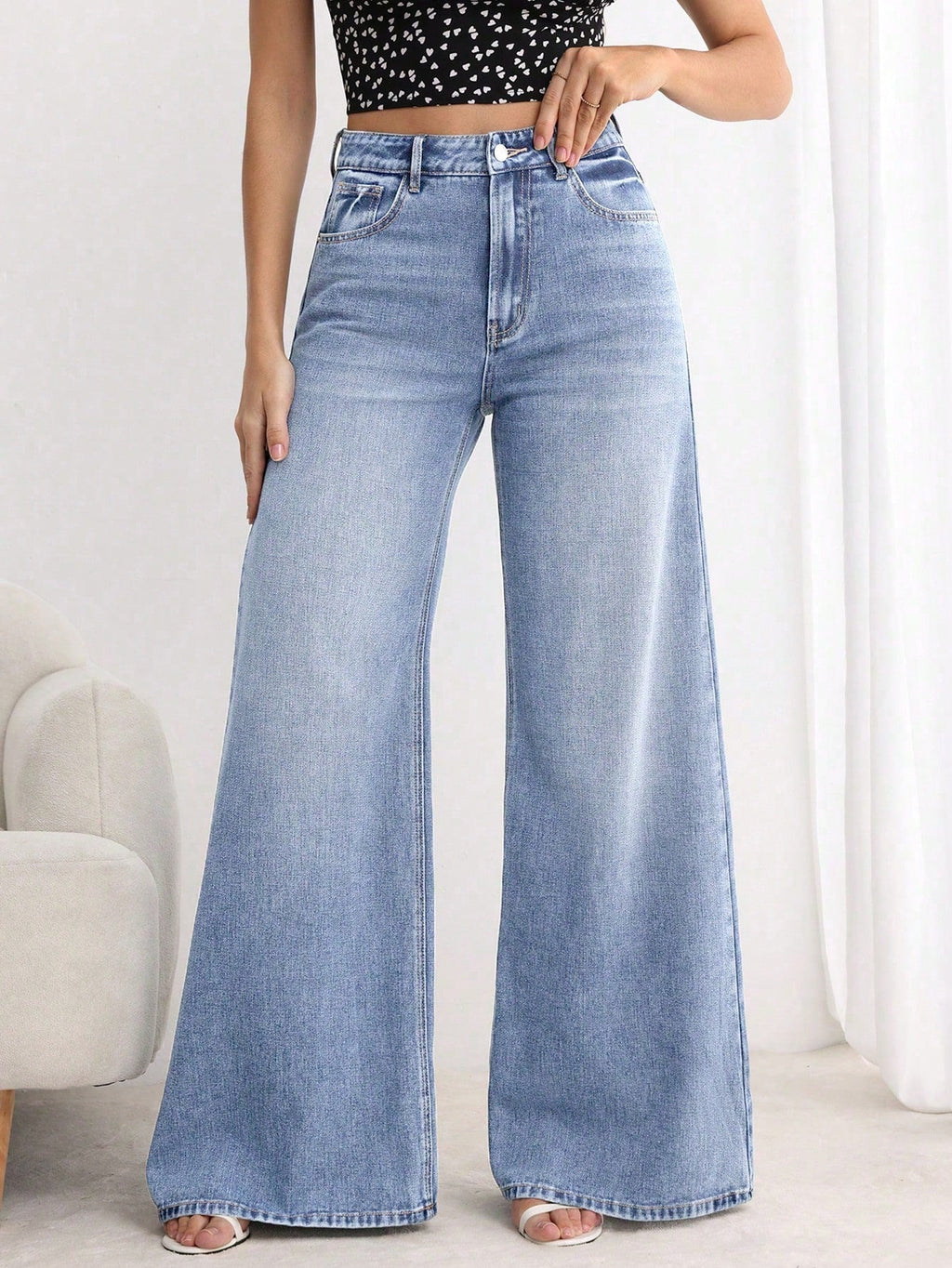 Sweet Static Extra Wide Leg Jeans — image 1