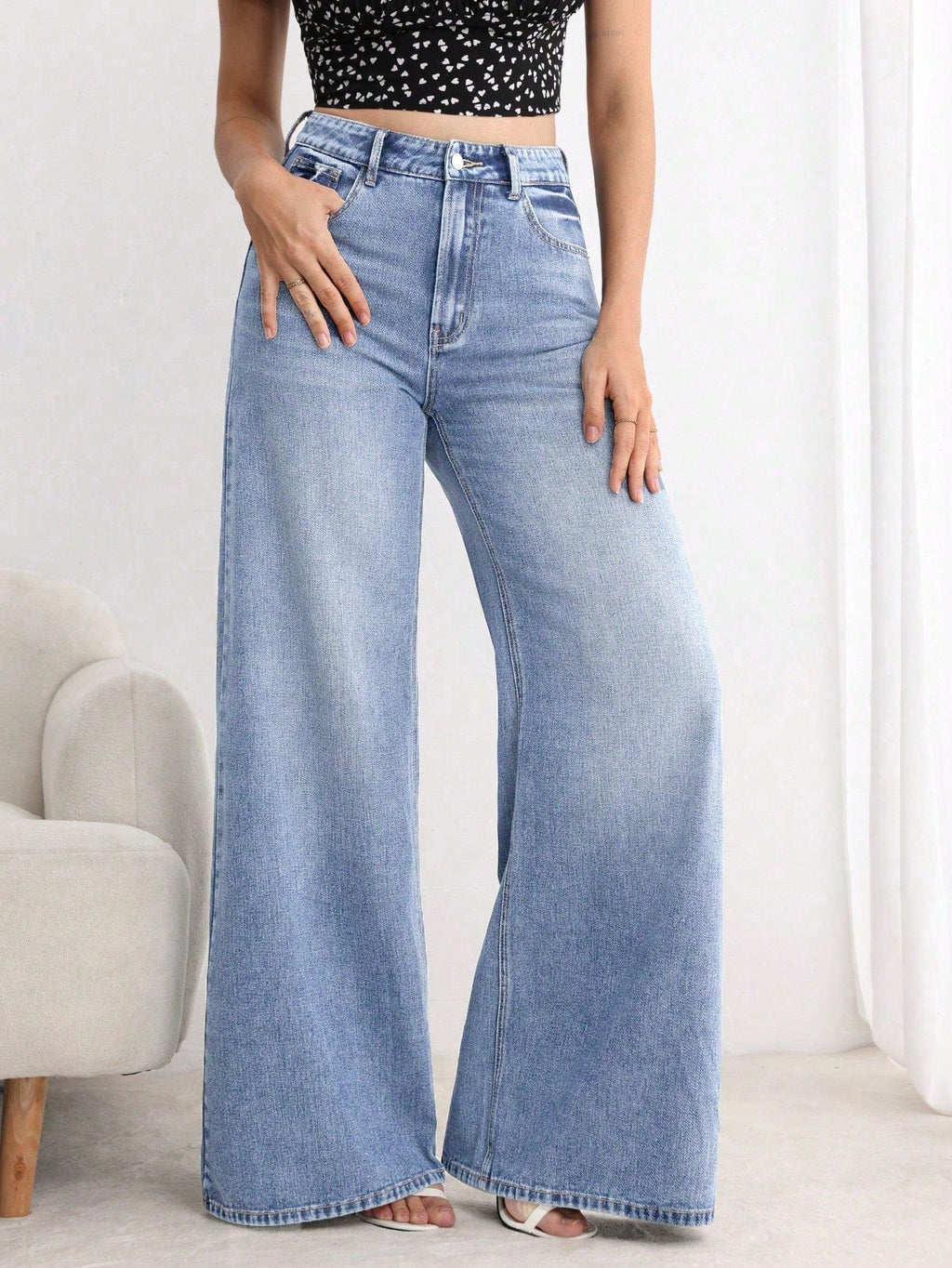 Sweet Static Extra Wide Leg Jeans — image 5