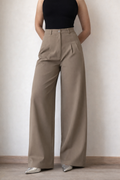 Ultimate Flow Wide Leg Pants in Sand — front view
