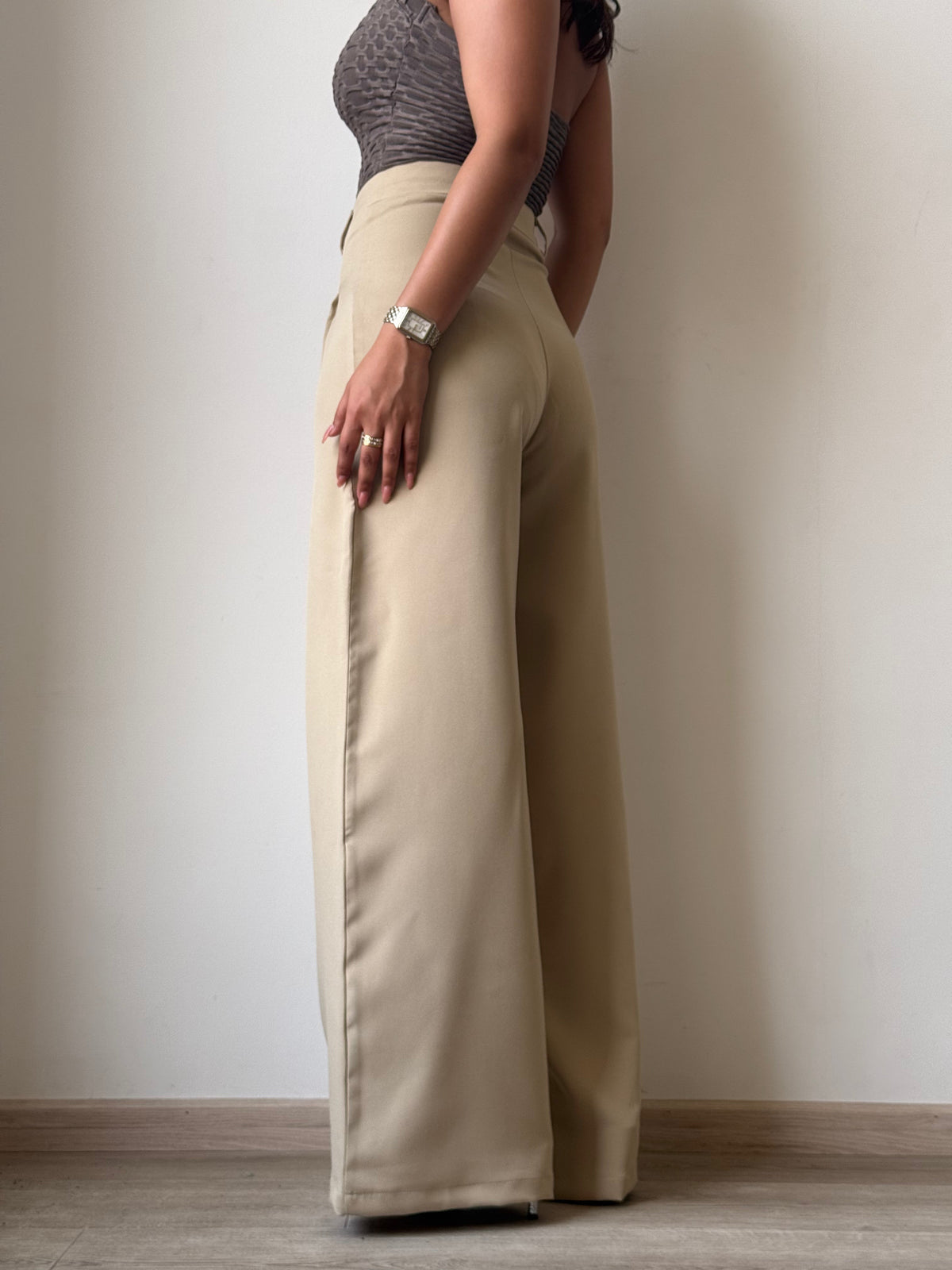 Ultimate Flow Wide Leg Pants in Clay — side view