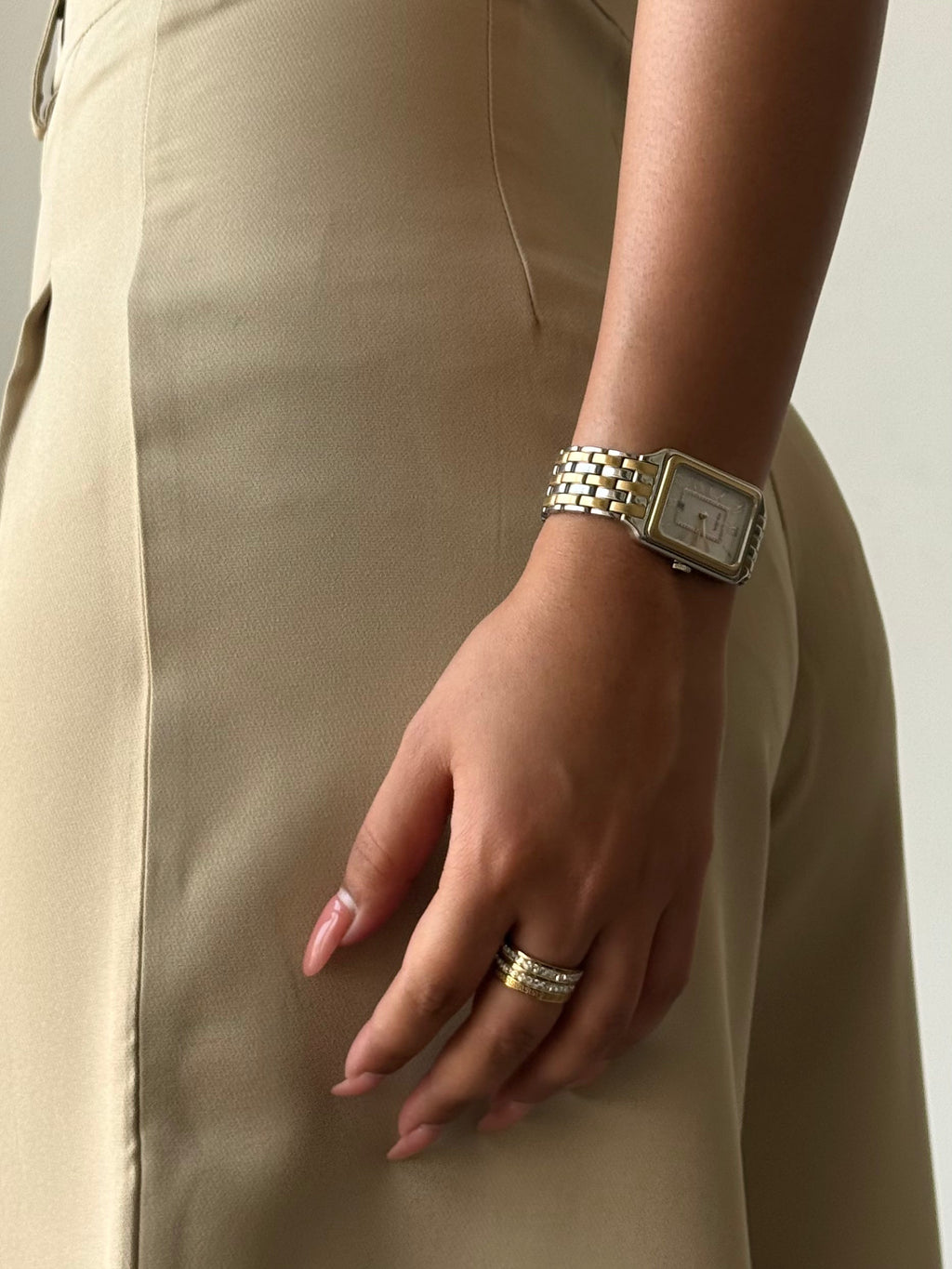 Ultimate Flow Wide Leg Pants in Clay — fabric detail